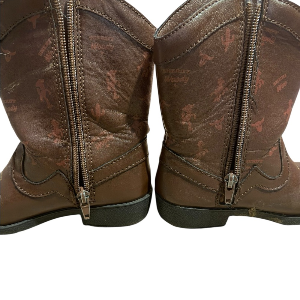 Disney Kids Cowboy Boots size US 11.  Toy Story Design - Brown light up - Picture 3 of 9